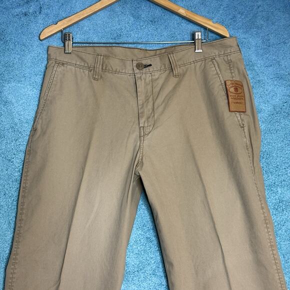 Lucky Brand Men’s Jeans Size 34 Tan Khaki Straight Leg Pants Fits 34x31 - Picture 2 of 16